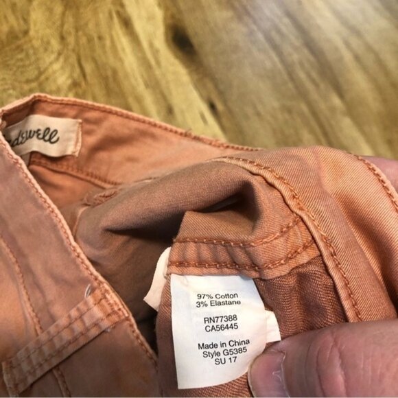 Rise Coral Pink Stretch Jeans Capri Ankle Pants - Picture 8 of 9